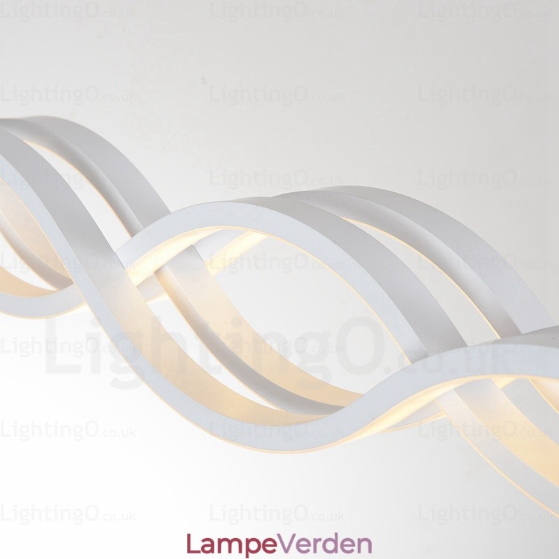 1 lys moderne moderne pendel med akrylskærm