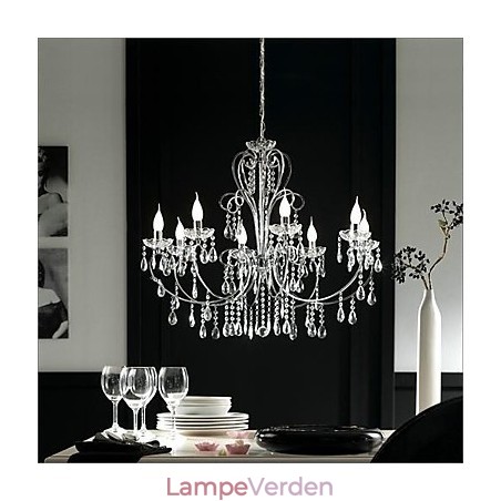 Traditionel klassisk krystal krom metal lysekrone Traditionel klassisk krystal krom metal lysekrone