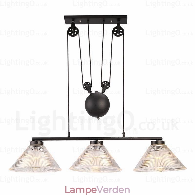 2 lys moderne moderne pendel med glasskærm