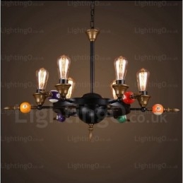4 Light Country Rustik Vintage Retro Pendel Light