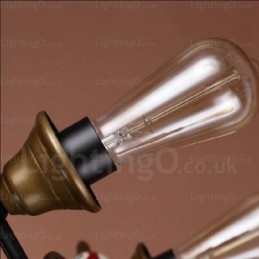 4 Light Country Rustik Vintage Retro Pendel Light