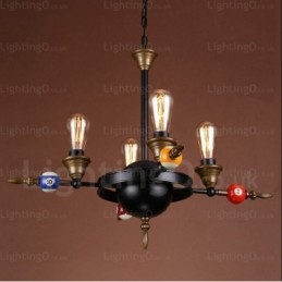 4 Light Country Rustik Vintage Retro Pendel Light