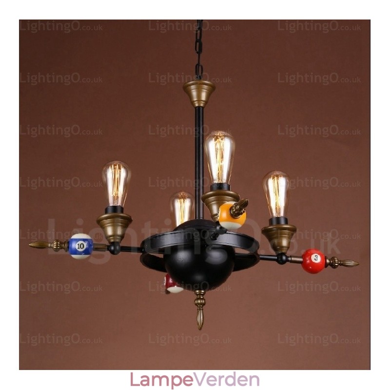 4 Light Country Rustik Vintage Retro Pendel Light