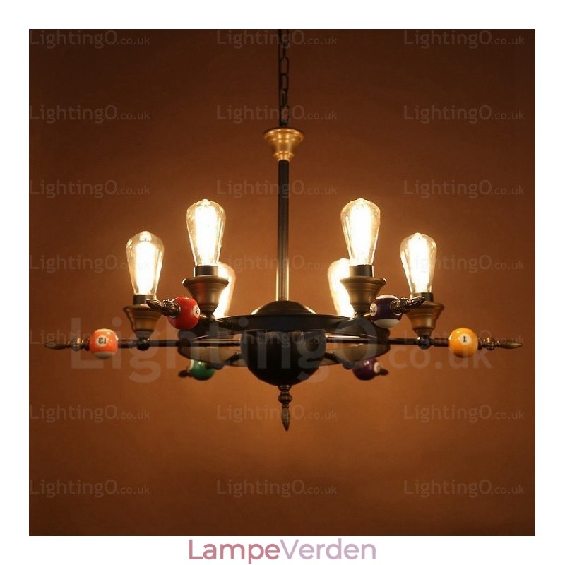 4 Light Country Rustik Vintage Retro Pendel Light