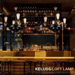 4 Light Country Rustik Vintage Retro Pendel Light