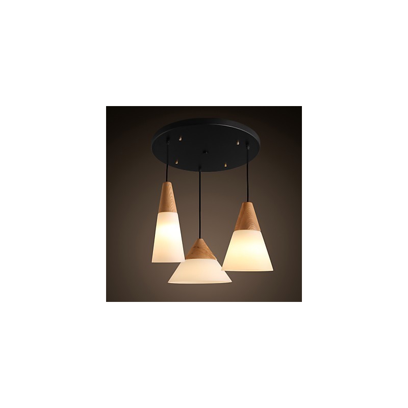 Lysekrone Mini Style Moderne Moderne Metal 3 Light Pendel Light