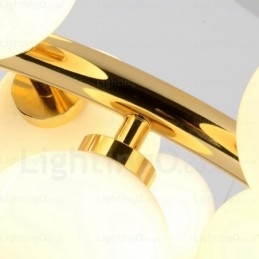 25 Lys nordisk pendel med glasskærm