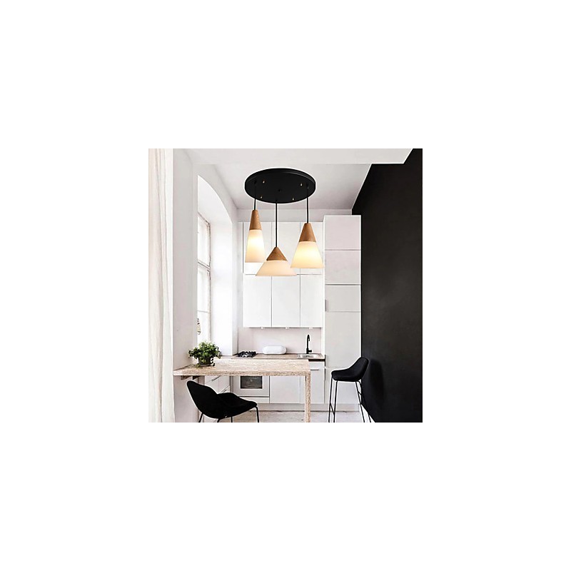 Lysekrone Mini Style Moderne Moderne Metal 3 Light Pendel Light