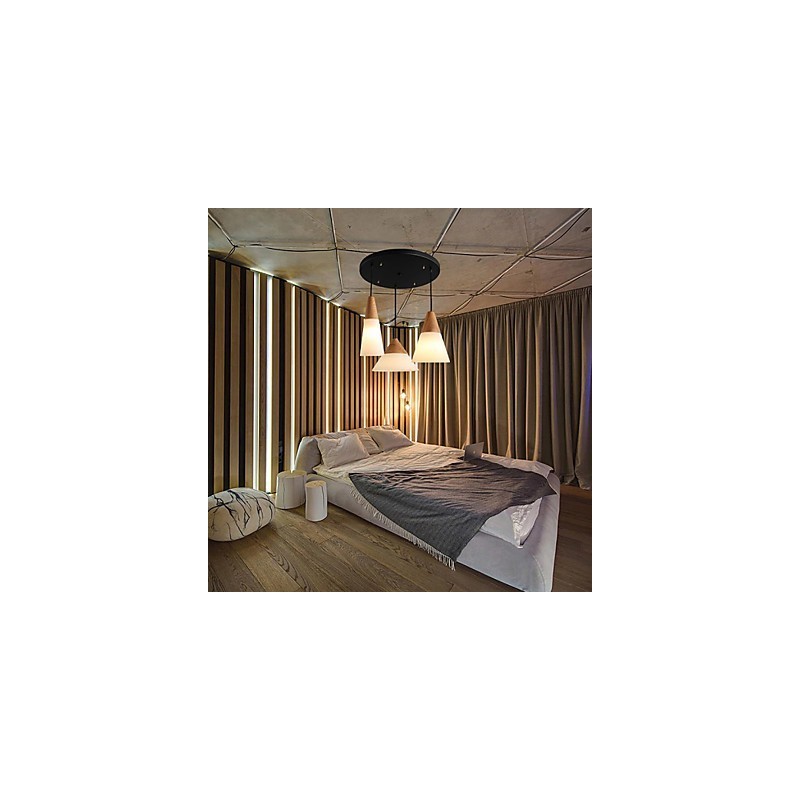 Lysekrone Mini Style Moderne Moderne Metal 3 Light Pendel Light