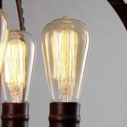 4 lys vintage retro pendel