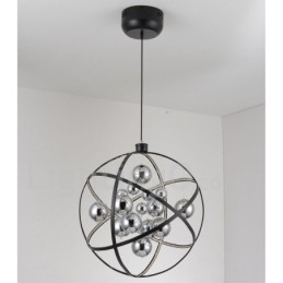 Diameter 50CM 80CM Vintage Globe Lysekrone Rusty Color Pendel Light