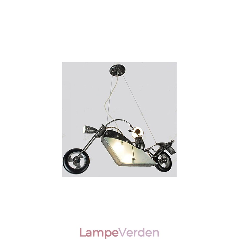 Nostalgiske børn dreng Motorcykel jern lysekrone belysning lamper