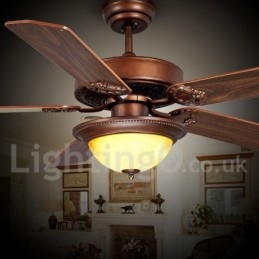 48" 52" Country Retro Rustic Lodge Vintage Loftsventilator