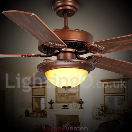 48" 52" Country Retro Rustic Lodge Vintage Loftsventilator 48" 52" Country Retro Rustic Lodge Vintage Loftsventilator