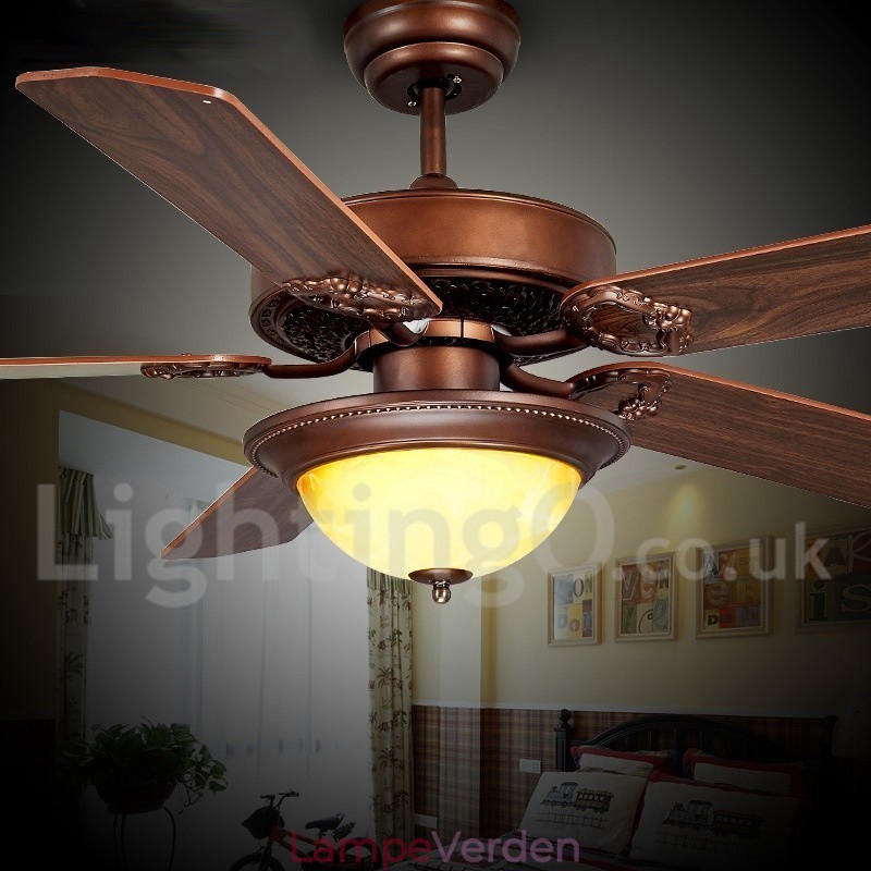 48" 52" Country Retro Rustic Lodge Vintage Loftsventilator