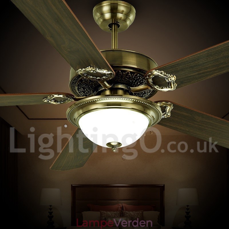 48" 52" Country Retro Rustic Lodge Vintage Loftsventilator