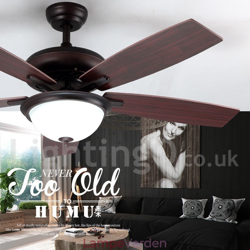 52" Country Retro Rustic Lodge Vintage Loftsventilator