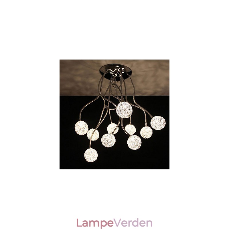 Simple Iron Ceiling Rund Iron Creative lampelampe Aluminium Wire lampe
