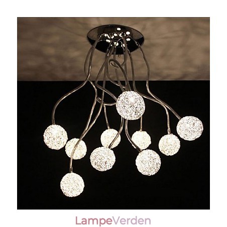 Simple Iron Ceiling Rund Iron Creative lampelampe Aluminium Wire lampe