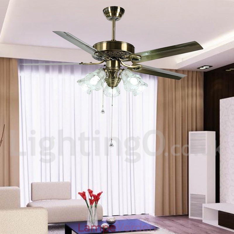 52" europæisk stil vintage loftsventilator