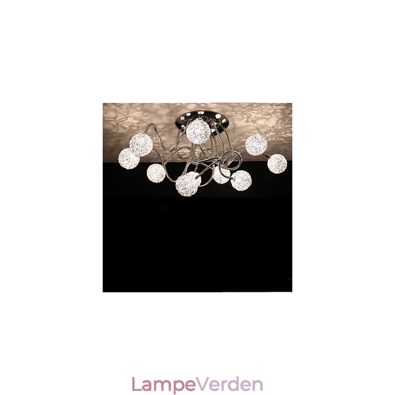 Simple Iron Ceiling Rund Iron Creative lampelampe Aluminium Wire lampe