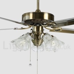 52" europæisk stil vintage loftsventilator