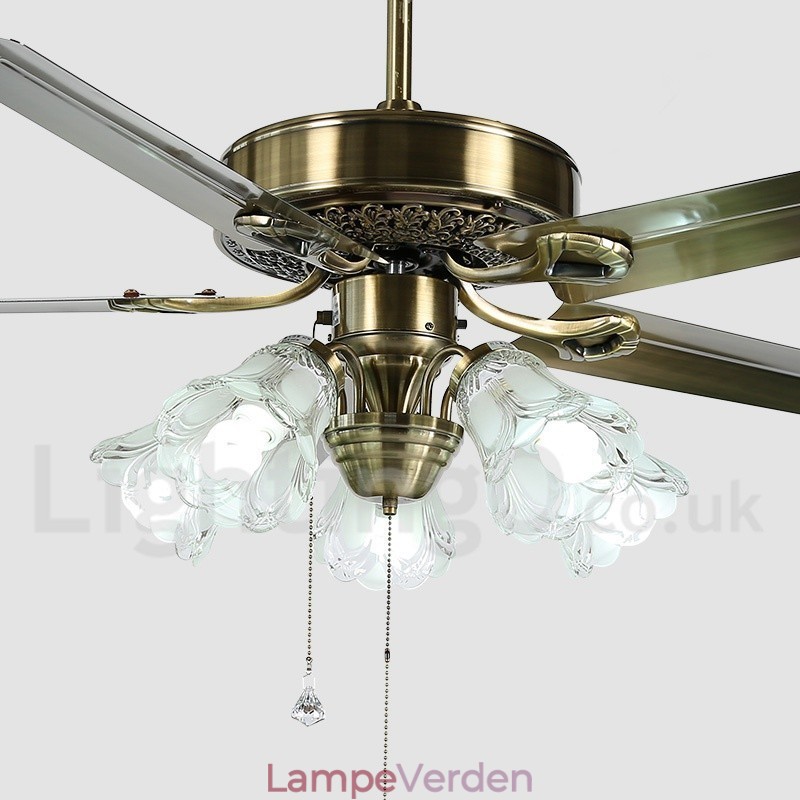 52" europæisk stil vintage loftsventilator