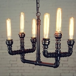Lysekrone Mini Style Rustic Lodge Retro Metal