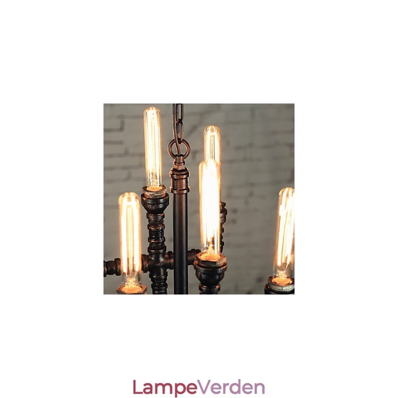 Lysekrone Mini Style Rustic Lodge Retro Metal