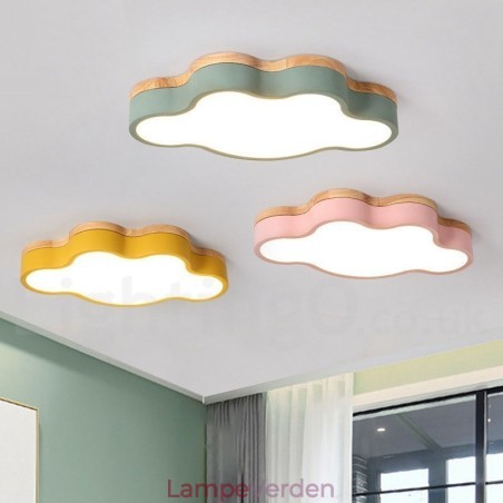 Macaron Multicolor Moderne Moderne Steel Flush Wood Light Loftslys Macaron Multicolor Moderne Moderne Steel Flush Wood Light Loftslys