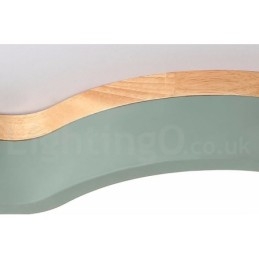 Macaron Multicolor Moderne Moderne Steel Flush Wood Light Loftslys