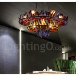 Retro Steel Lighting Store Pendel lysekrone Light