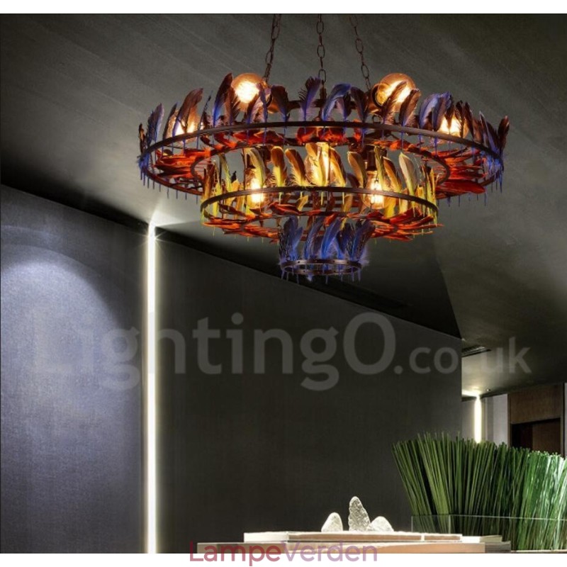 Retro Steel Lighting Store Pendel lysekrone Light