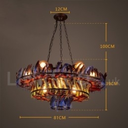 Retro Steel Lighting Store Pendel lysekrone Light