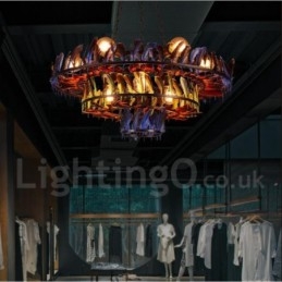 Retro Steel Lighting Store Pendel lysekrone Light