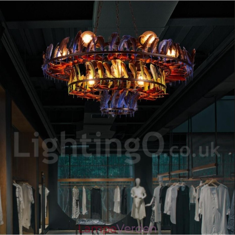 Retro Steel Lighting Store Pendel lysekrone Light