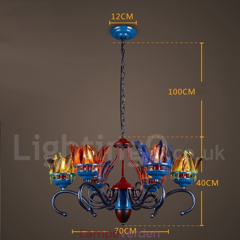 Retro Steel Lighting Store Pendel lysekrone Light