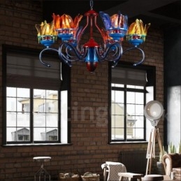 Retro Steel Lighting Store Pendel lysekrone Light