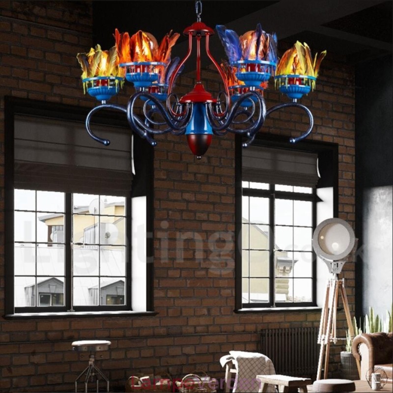 Retro Steel Lighting Store Pendel lysekrone Light
