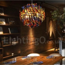 Retro Steel Lighting Butik Pendant lysekrone Light