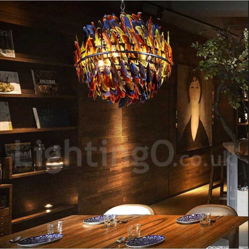 Retro Steel Lighting Butik Pendant lysekrone Light