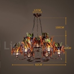 Retro Steel Lighting Store Pendel lysekrone Light