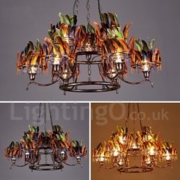 Retro Steel Lighting Store Pendel lysekrone Light