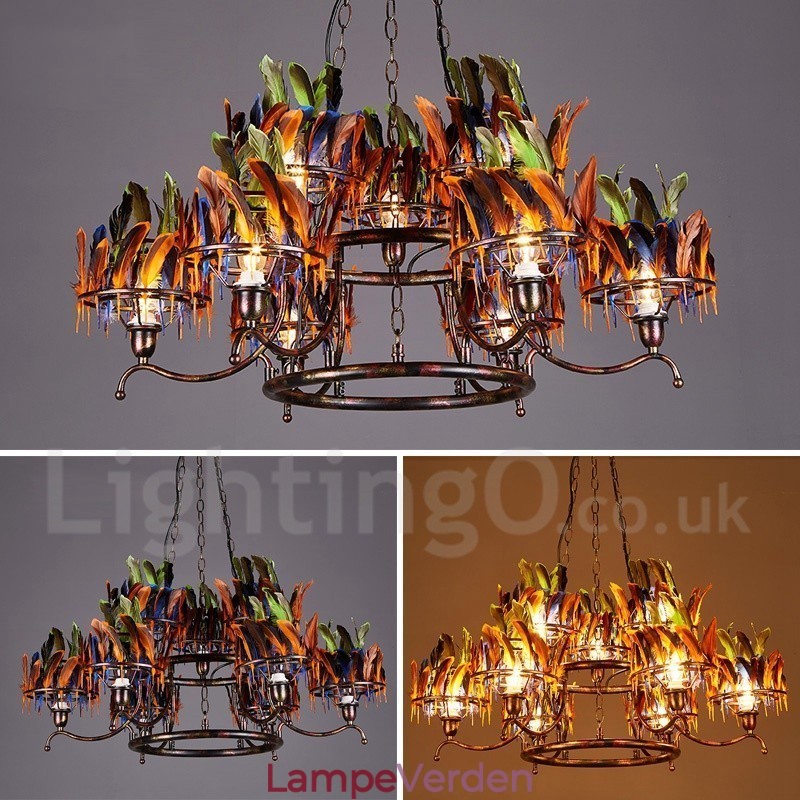 Retro Steel Lighting Store Pendel lysekrone Light