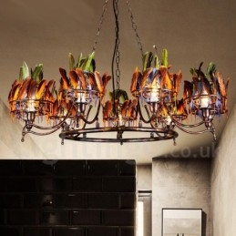 Retro Steel Lighting Store Pendel lysekrone Light