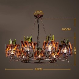 Retro Steel Lighting Store Pendel lysekrone Light