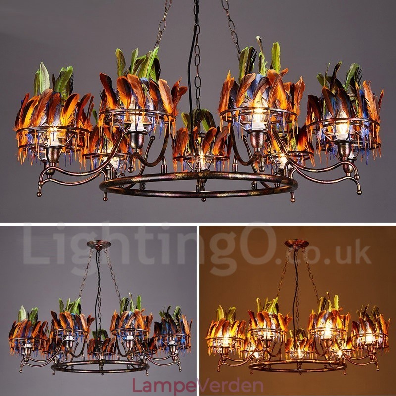 Retro Steel Lighting Store Pendel lysekrone Light