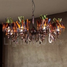 Retro Steel Lighting Store Pendel lysekrone Light