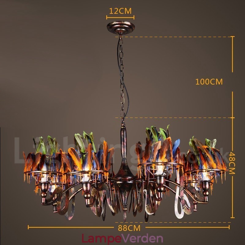 Retro Steel Lighting Store Pendel lysekrone Light