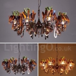Retro Steel Lighting Store Pendel lysekrone Light
